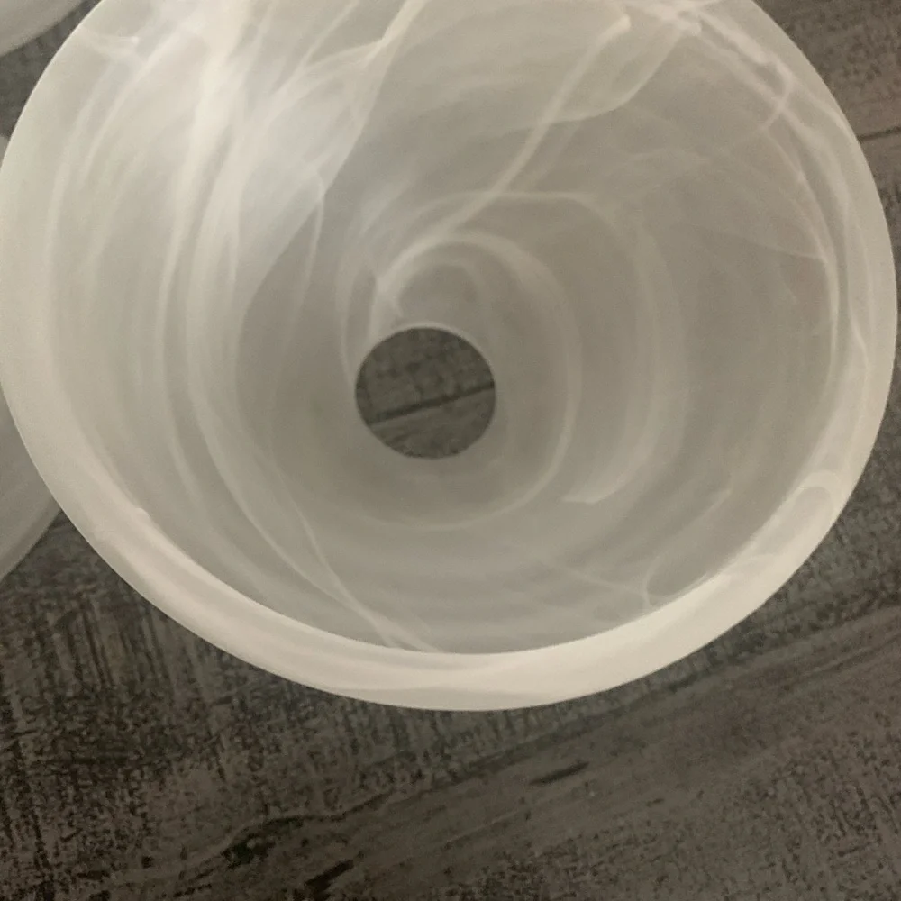 Frosted Glass Light Fixture Globes, Set of 2, no cracks or damage, Preloved
